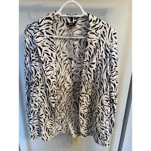 AFRM Women's Oversized Animal Print Blazer